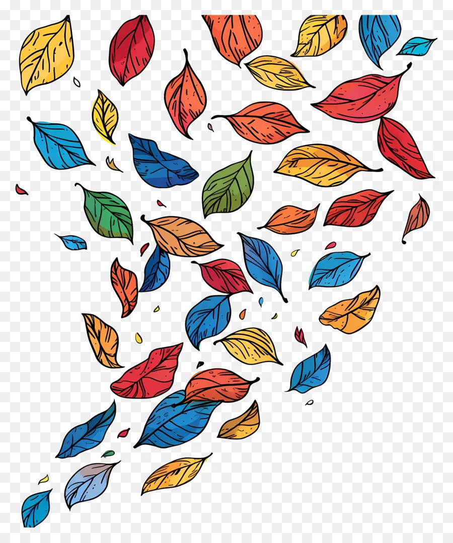 Feuilles Qui Tombent，Feuilles PNG