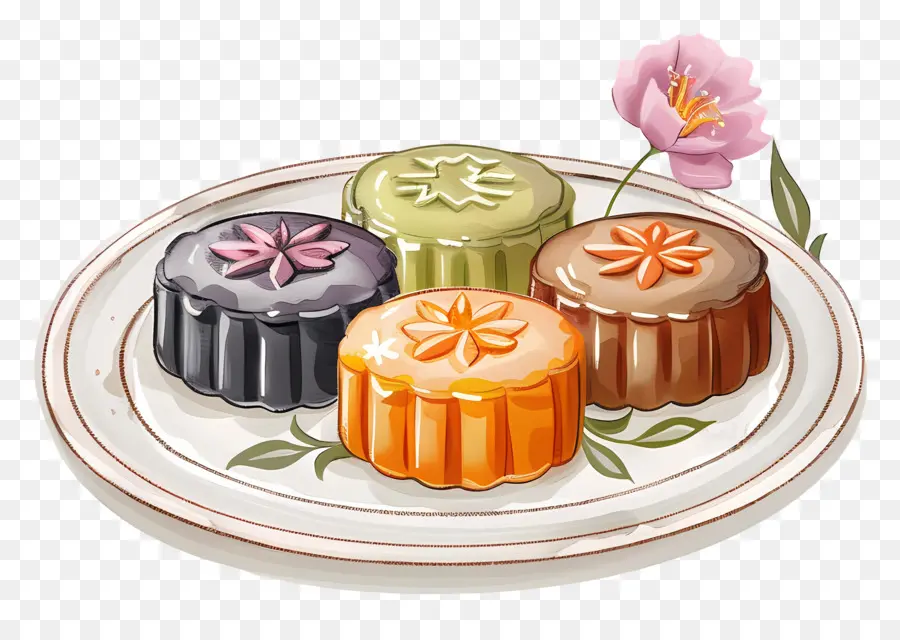 Gâteaux De Lune，Dessert PNG