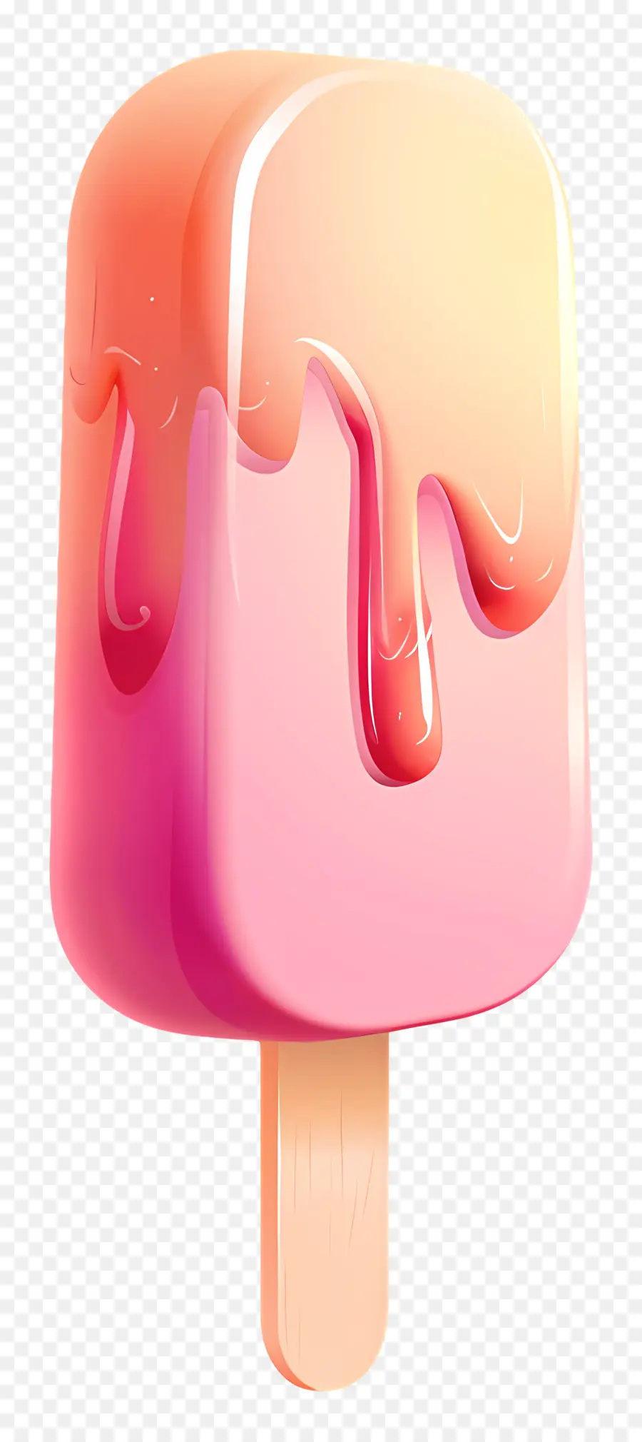 Glaces à L'eau，Glace Rose PNG