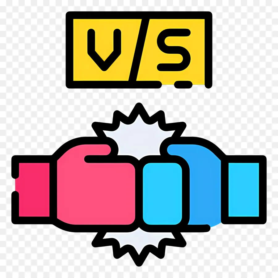 Logo Vs，Gants De Boxe PNG