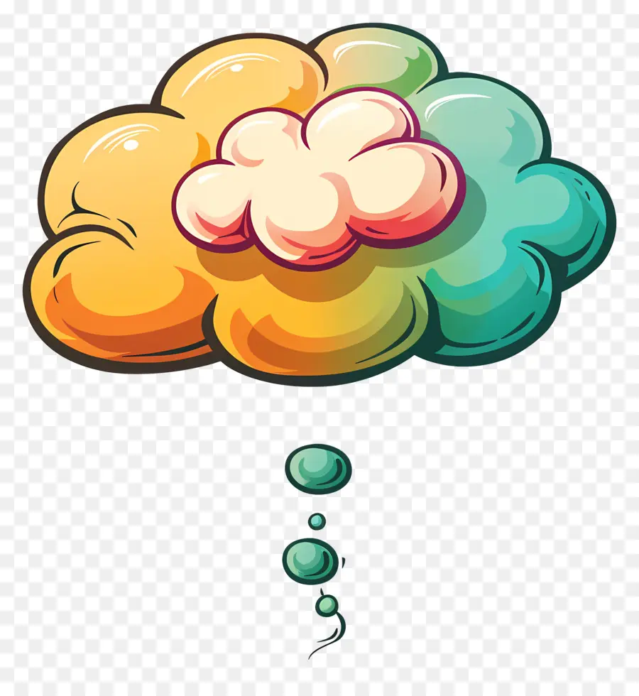 Bulle De Pensée，Nuage PNG