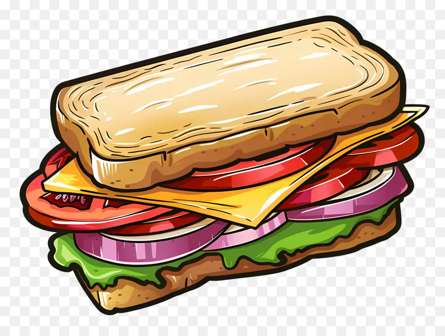 Sandwich，Sandwich Coloré PNG
