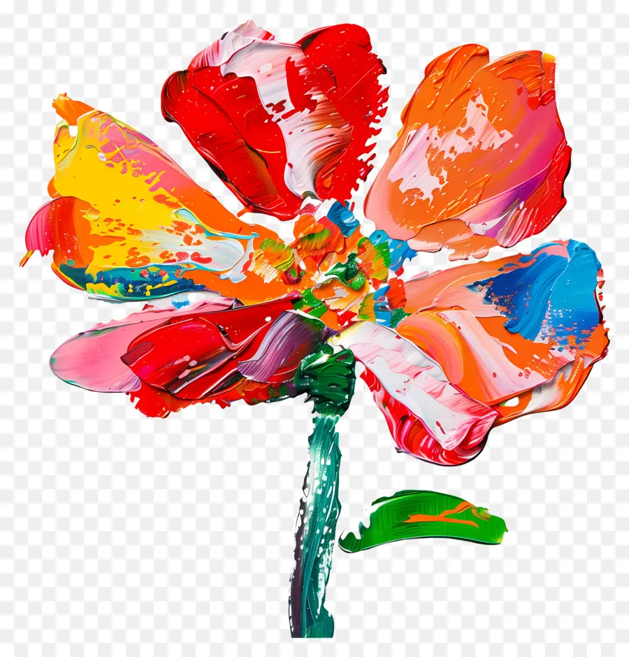 Peinture à L'huile，Fleur PNG