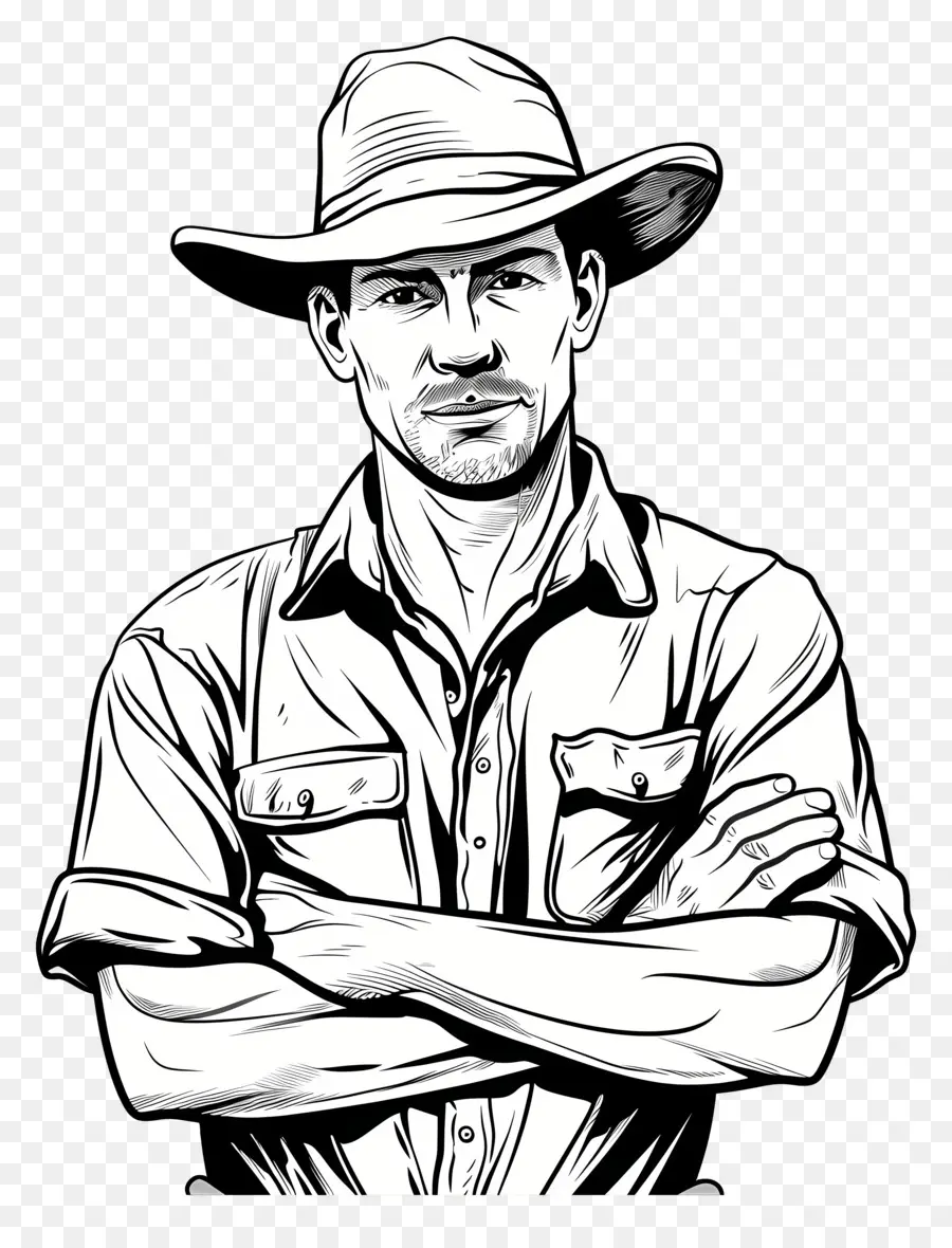 Agriculteur，Cowboy PNG