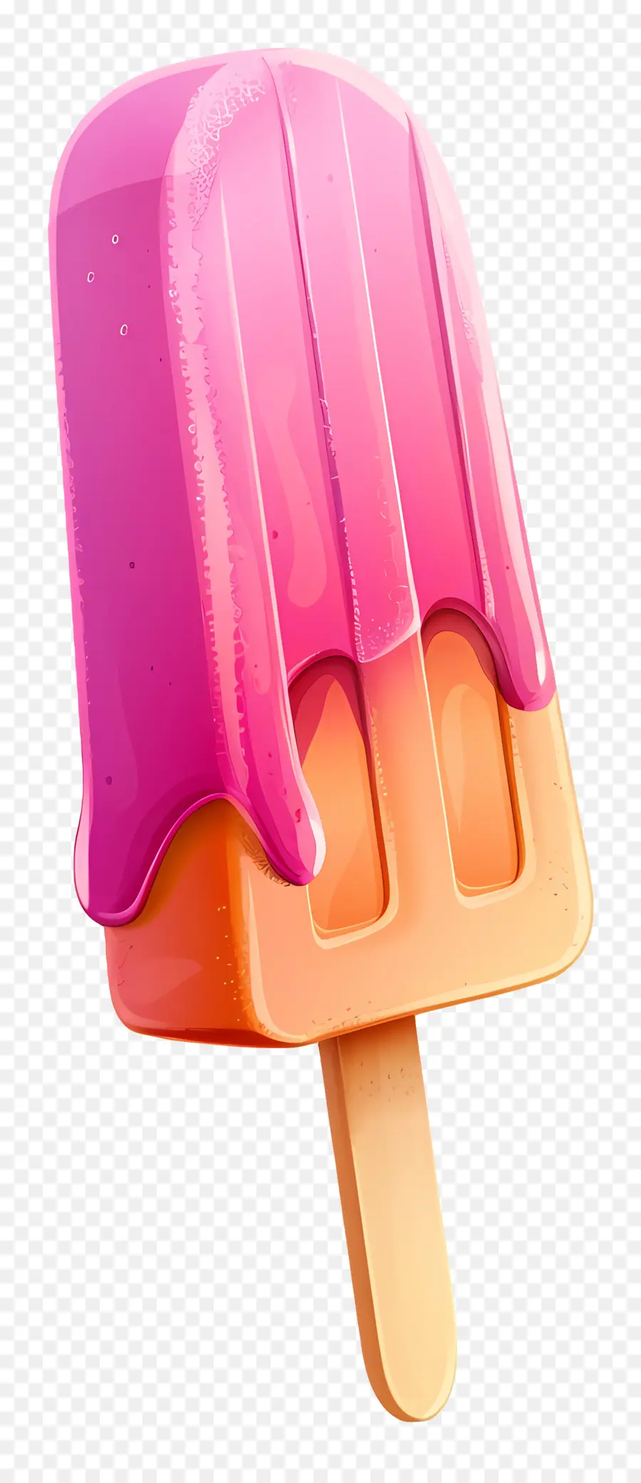 Glaces à L'eau，Glace Glacée Aux Fraises PNG