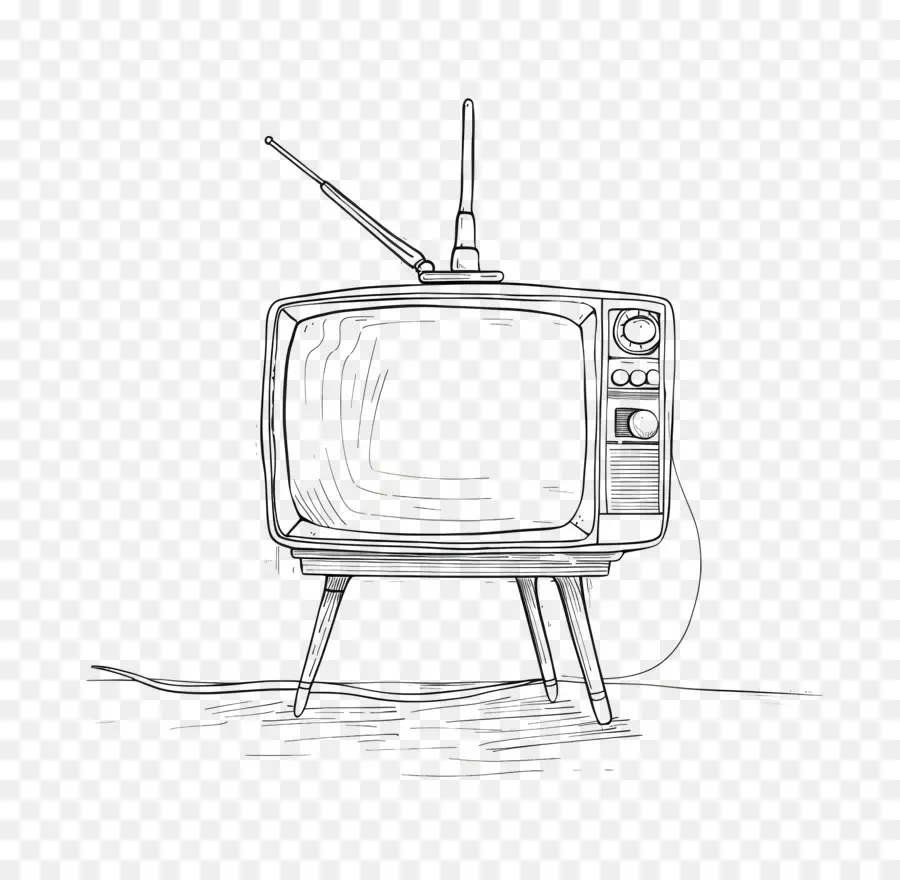 La Télévision，Vintage Télévision PNG