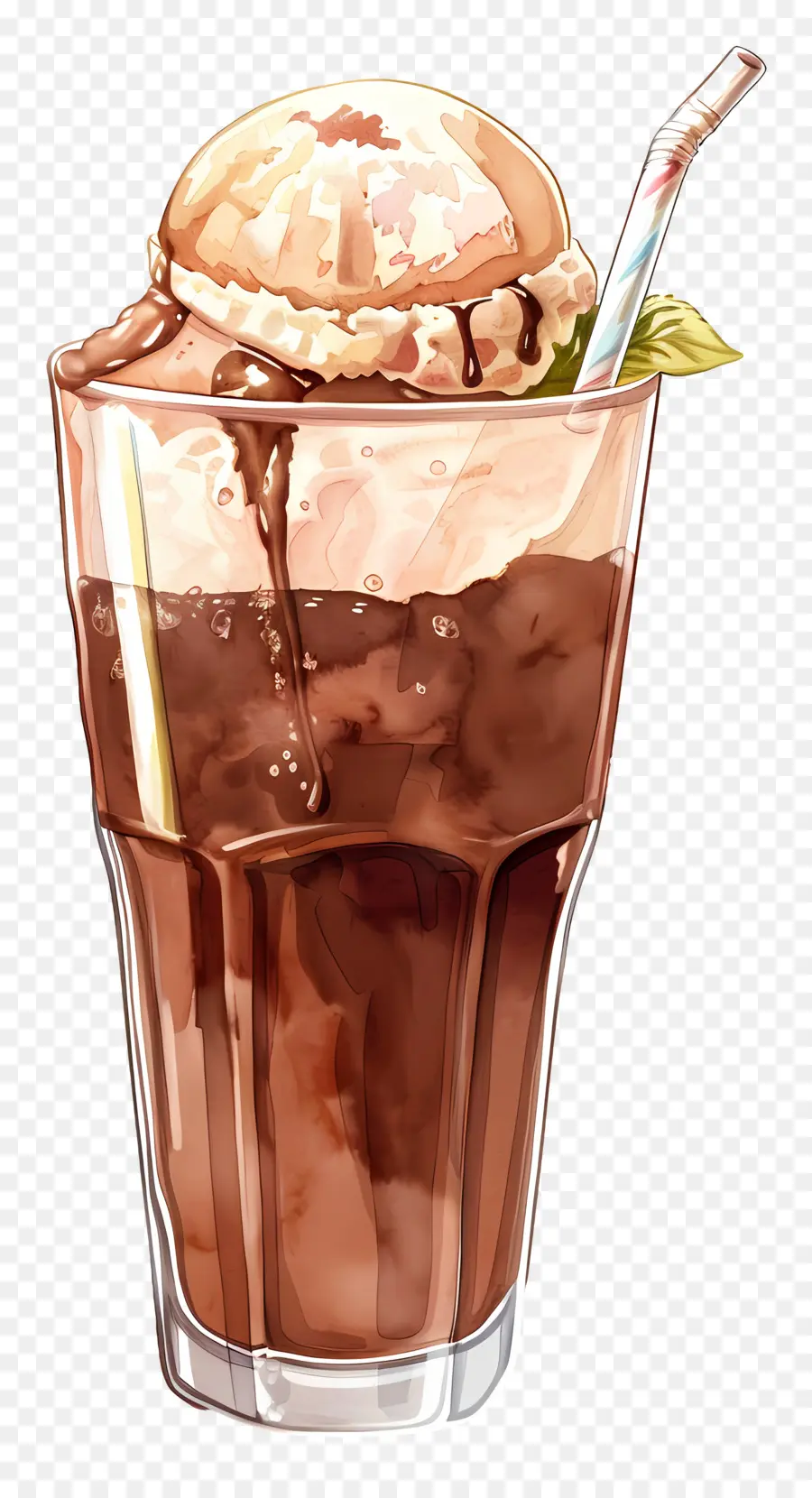 Boisson Au Chocolat，Milk Shake Au Chocolat PNG