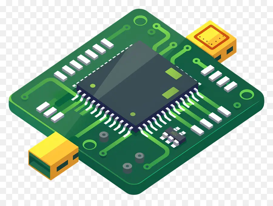 Puce électronique，Circuit Imprimé PNG