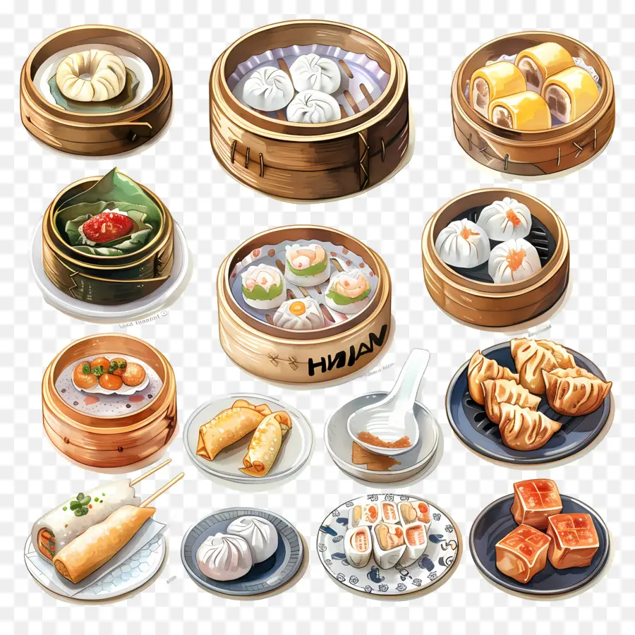 Dim Sum，Boulettes PNG