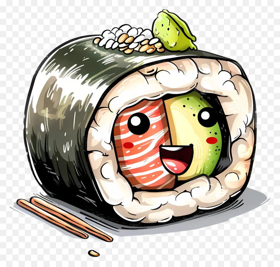 Sushis，Rouleau De Sushi PNG