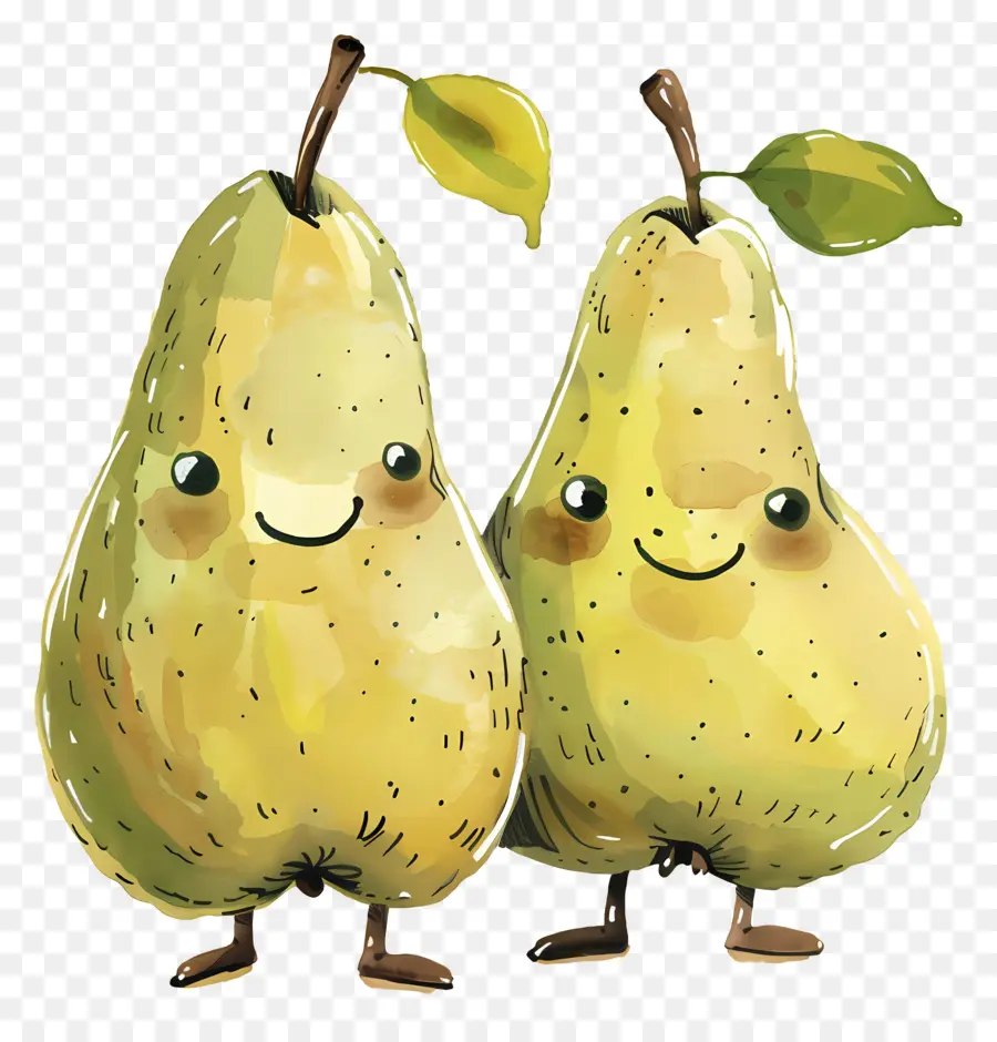 Poires，Poires Mignonnes PNG