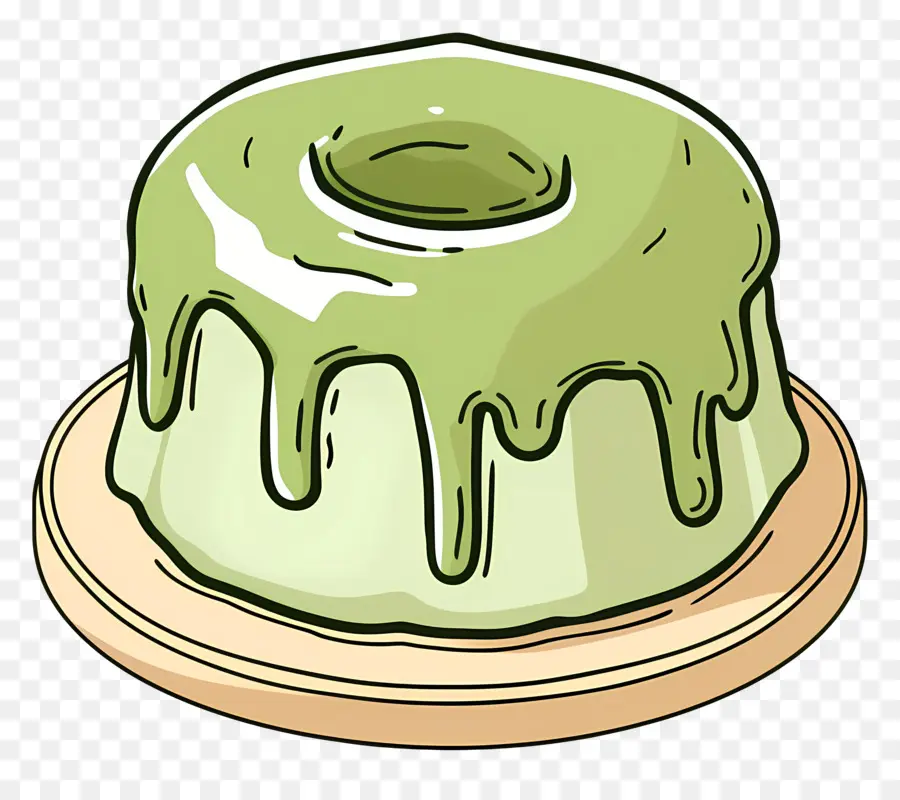 Gâteau De Lave Matcha，Vert Gâteau PNG
