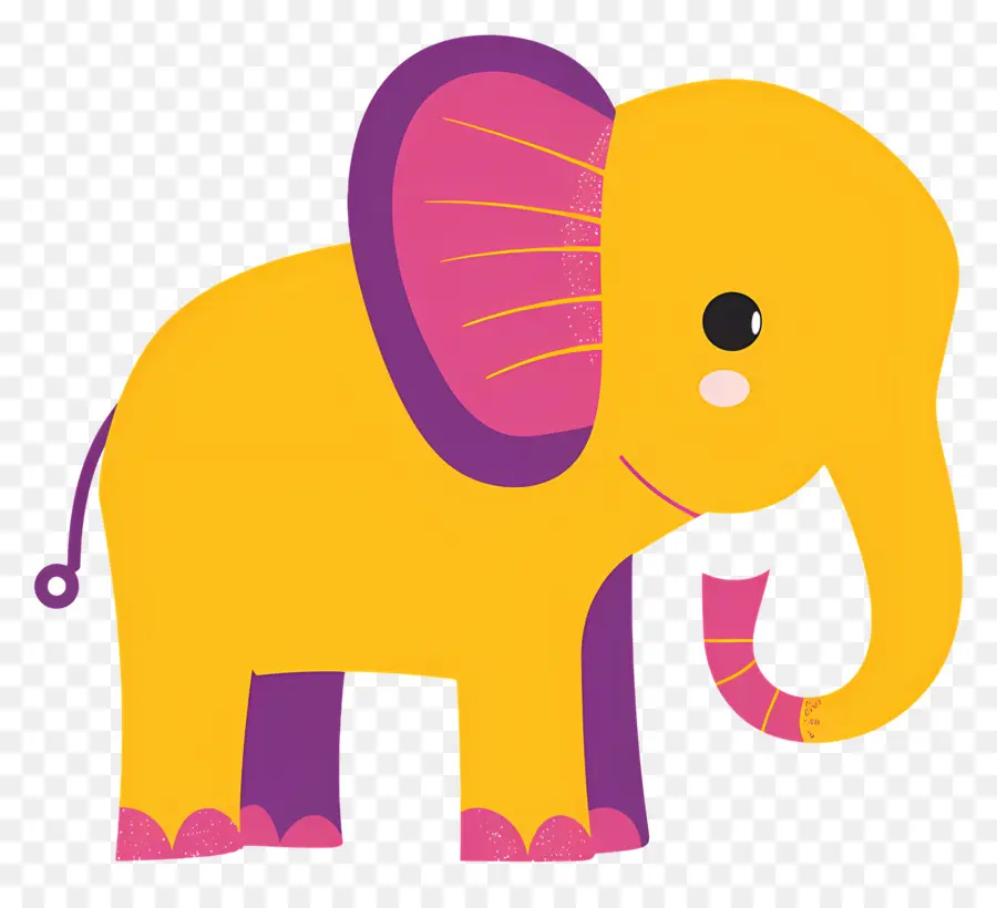 L'éléphant，Jaune éléphant PNG