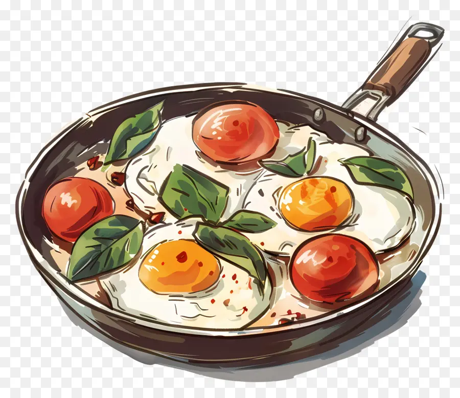 Oeufs Au Plat，Tomates PNG