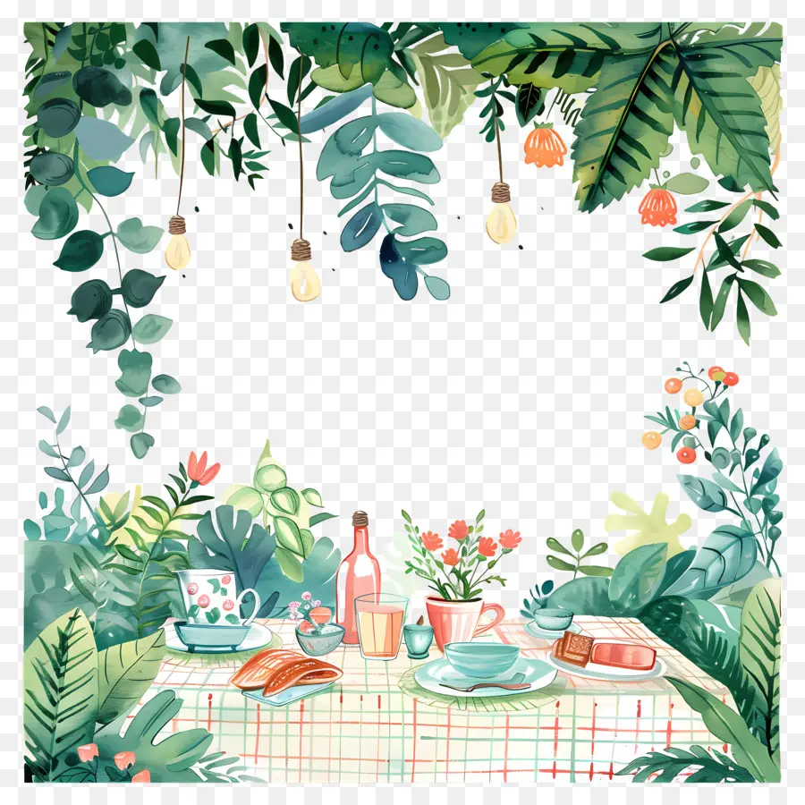 été，Table De Jardin PNG