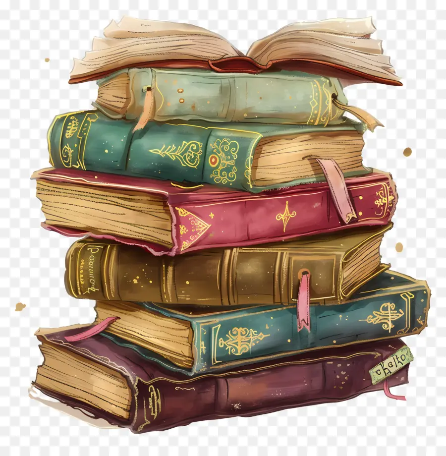 Pile De Livres，Livres PNG