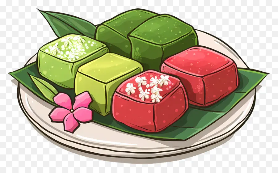 Kuih Raya，Bonbons Colorés PNG