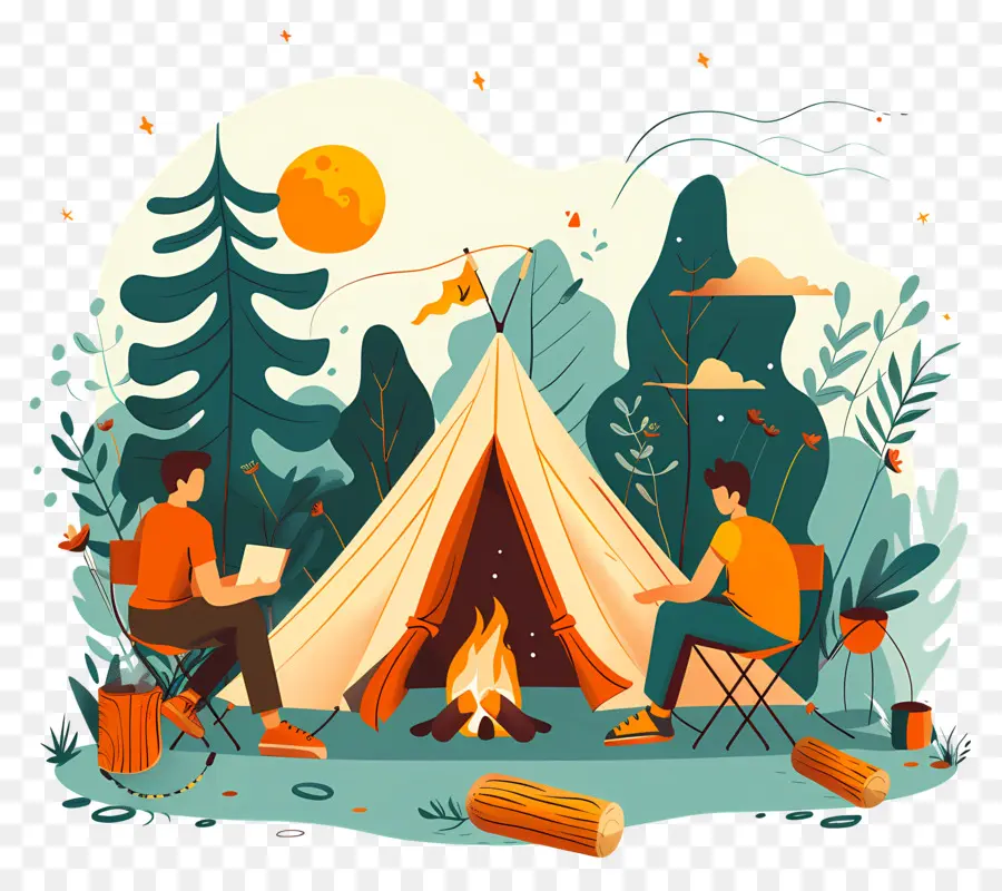 Scène De Camping，Camping PNG