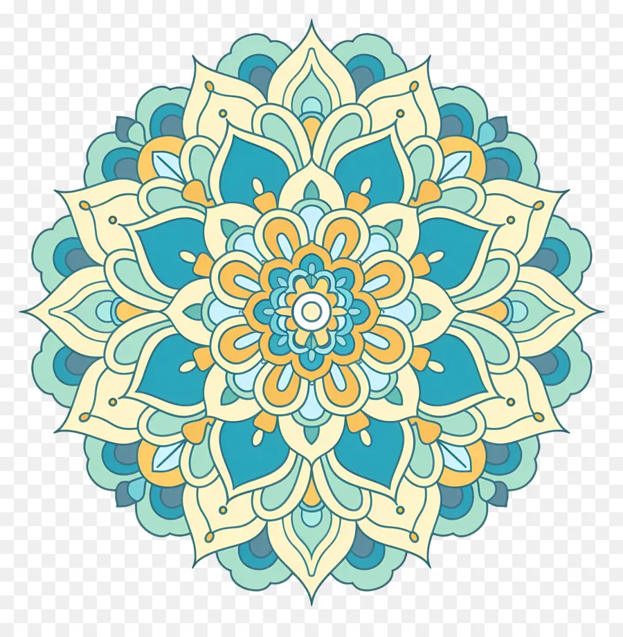 Mandalas，Coloré PNG