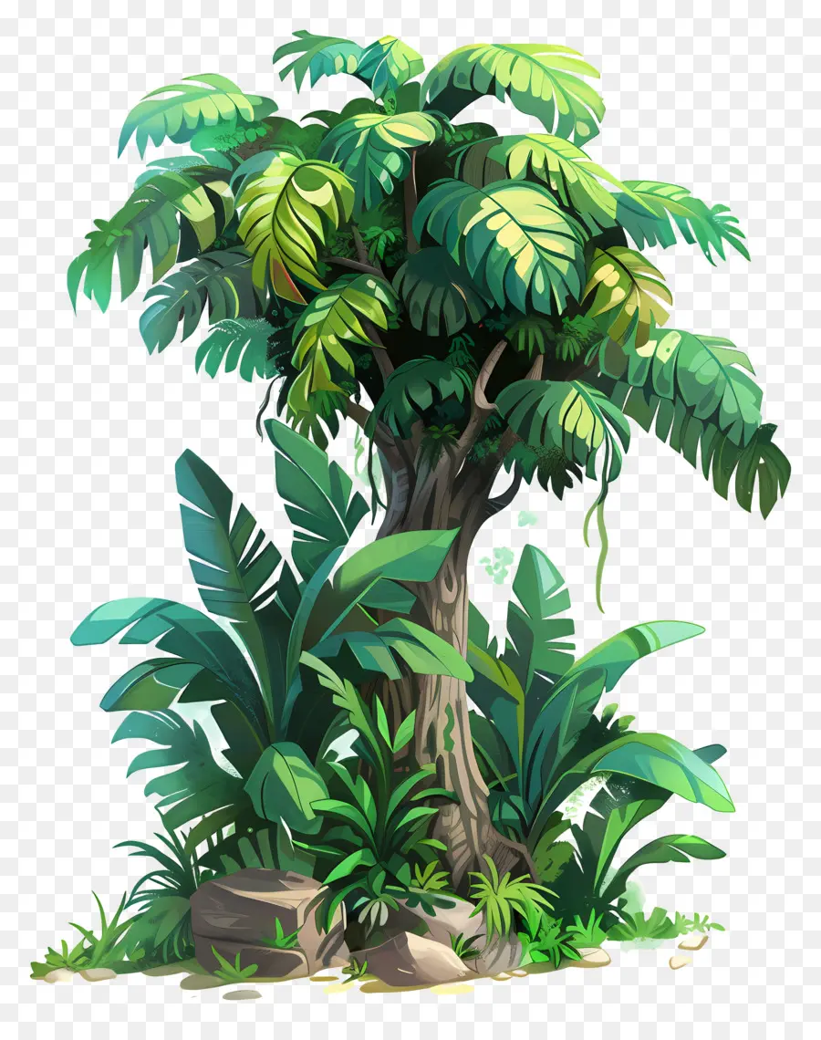 Forêt Tropicale，La Jungle D'arbres PNG