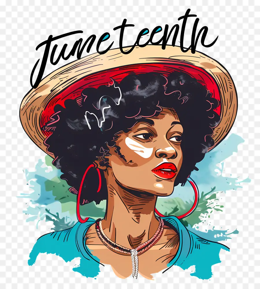 Juneteenth，Jeune Femme PNG