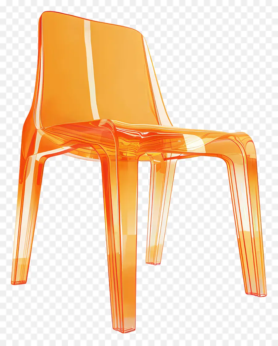 Chaise En Plastique，Chaise En Plastique Orange PNG