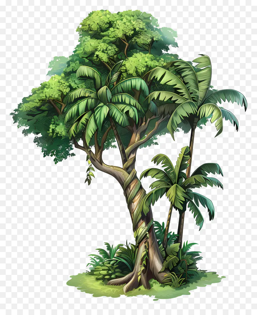 Forêt Tropicale，La Jungle D'arbres PNG