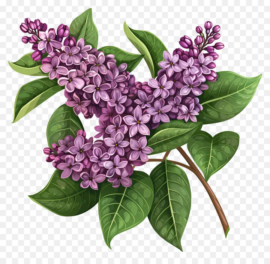 Lilas Violets，Fleur De Lila PNG