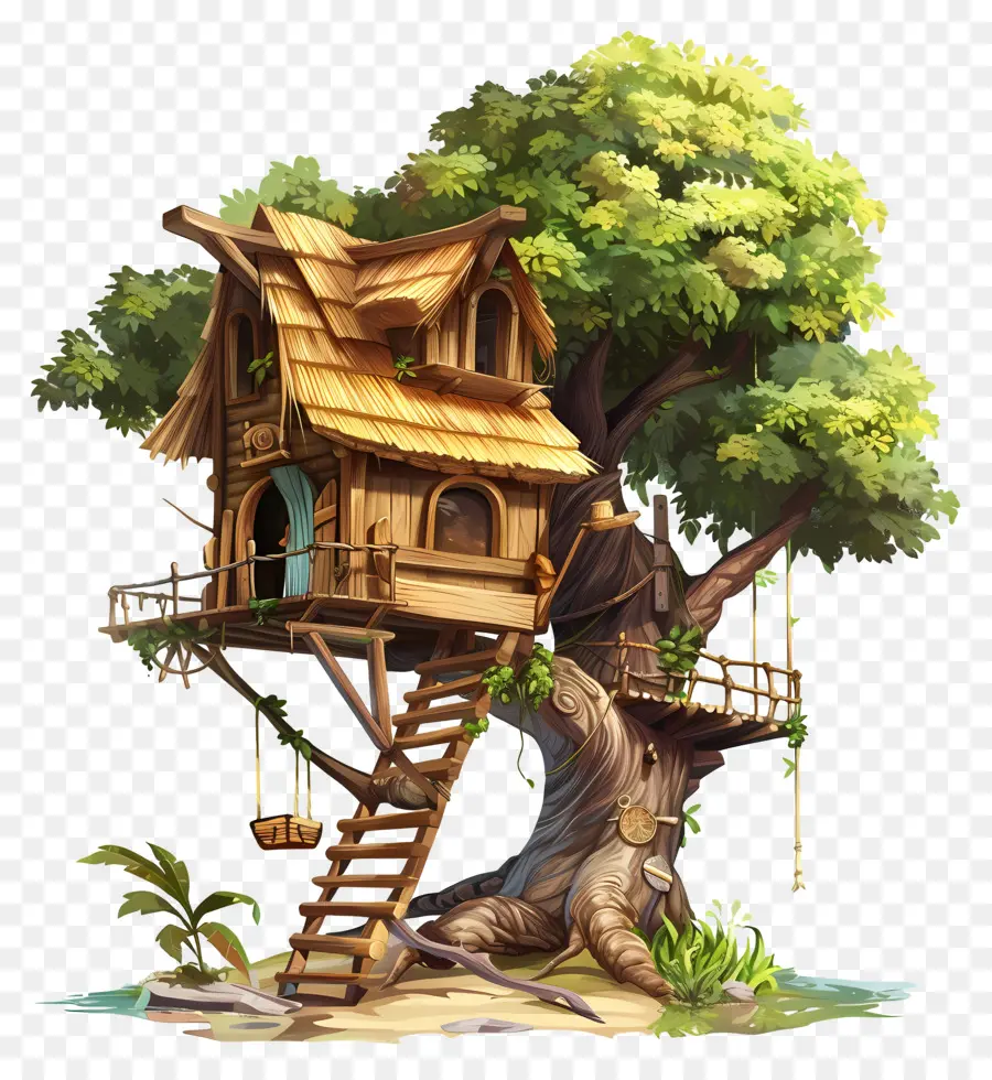 La Maison De L'arbre，Cabane Dans Les Arbres PNG