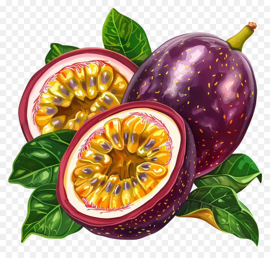Fruit De La Passion，Fruits Tropicaux PNG