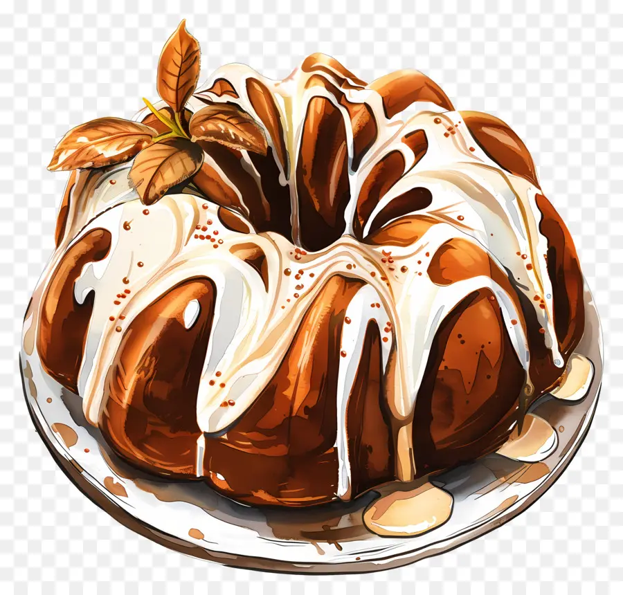 Gâteau Bundt，Dessert PNG