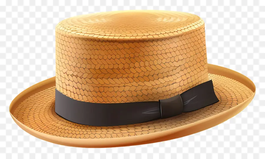 Chapeau De Plaisancier，Brun Chapeau De Paille PNG