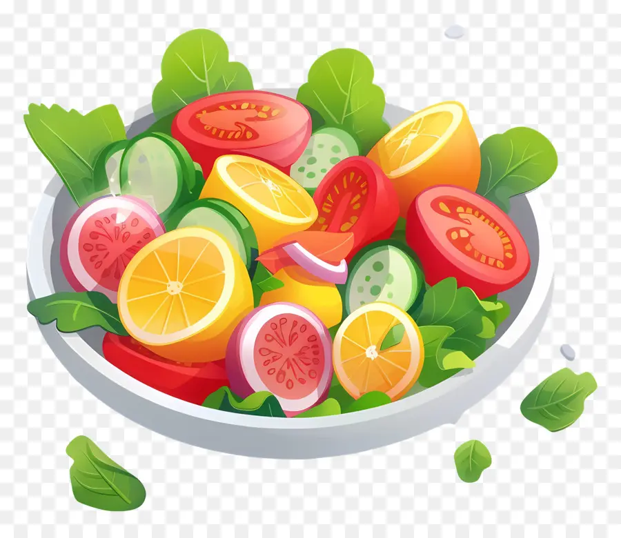 Salade De Légumes，Assiette De Légumes PNG