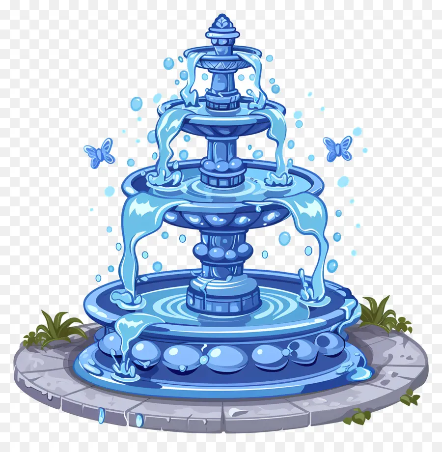 Fontaine D'eau，Fontaine Bleue PNG