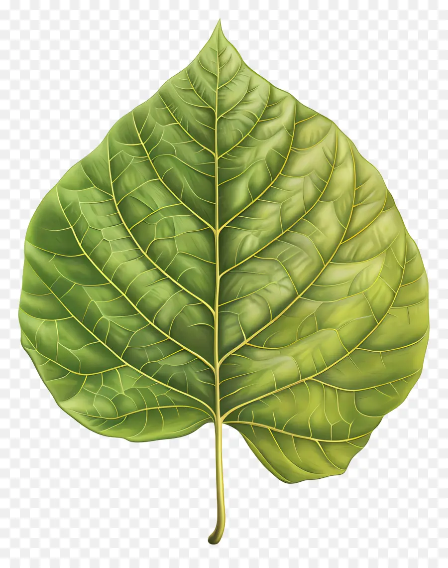 Feuille D'arbre Bodhi，Feuille Verte PNG