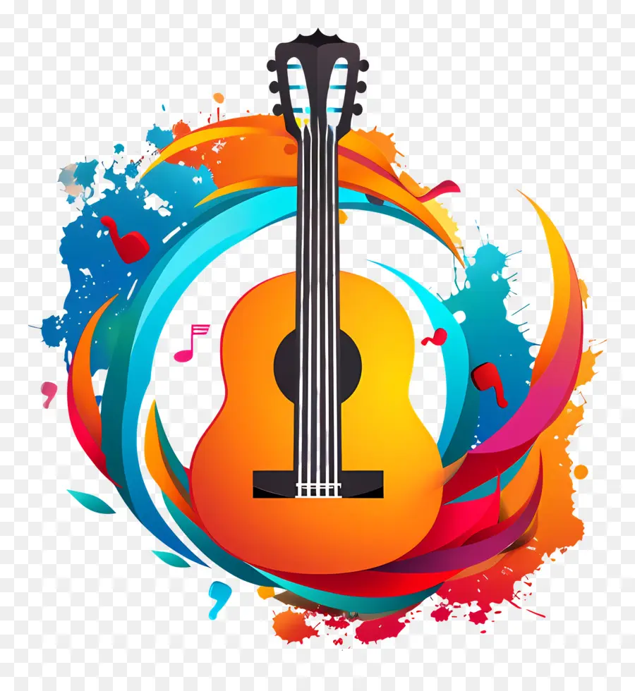 Journée Mondiale De La Musique，Guitare PNG