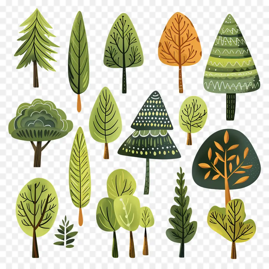 Arbres Forestiers，Arbres PNG