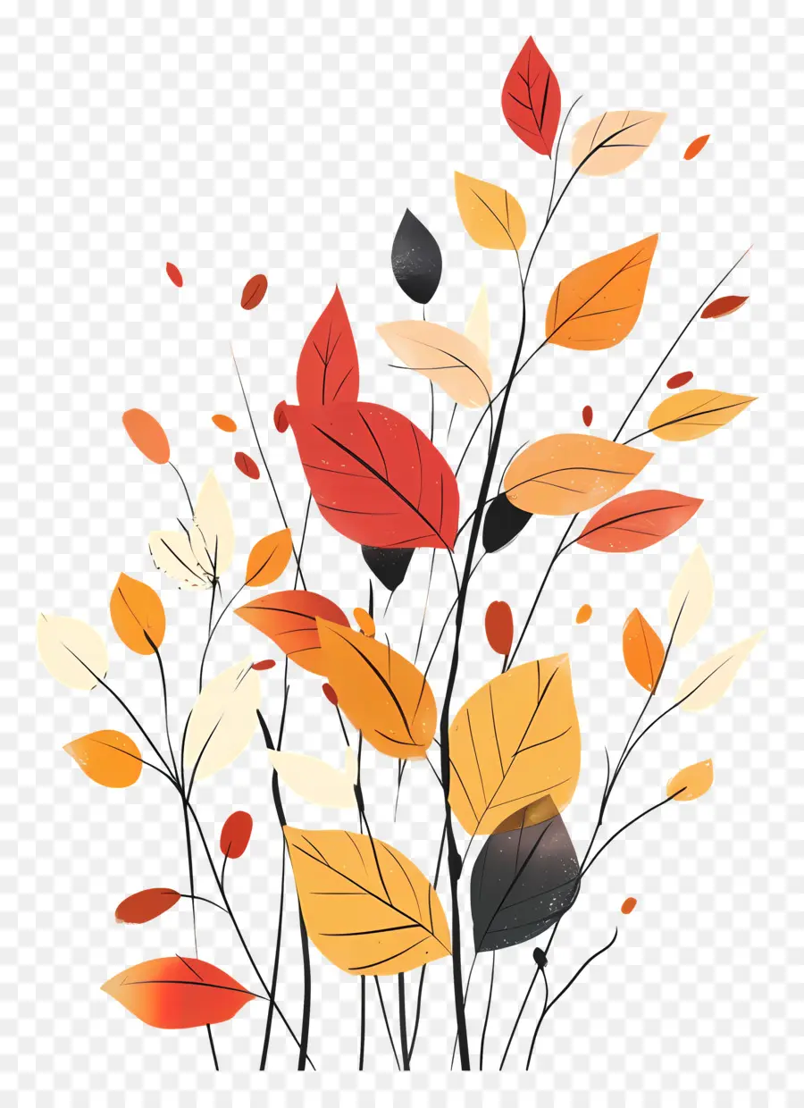 Feuilles D'automne，Automne PNG