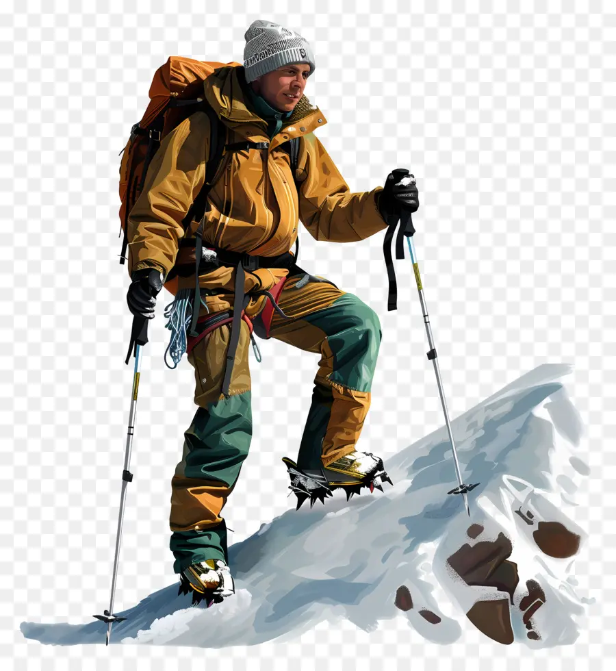 L'alpiniste，L'escalade En Montagne PNG