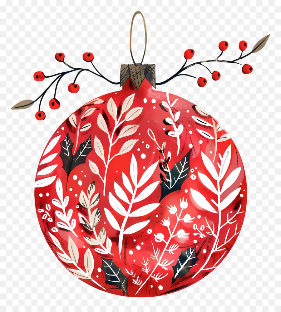 Boule De Noël，Décoration De Noël Rouge PNG