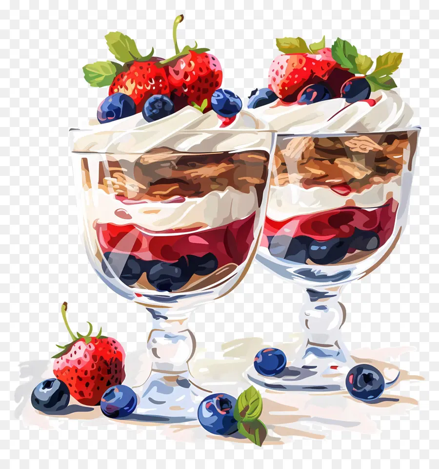 Parfait，Dessert PNG