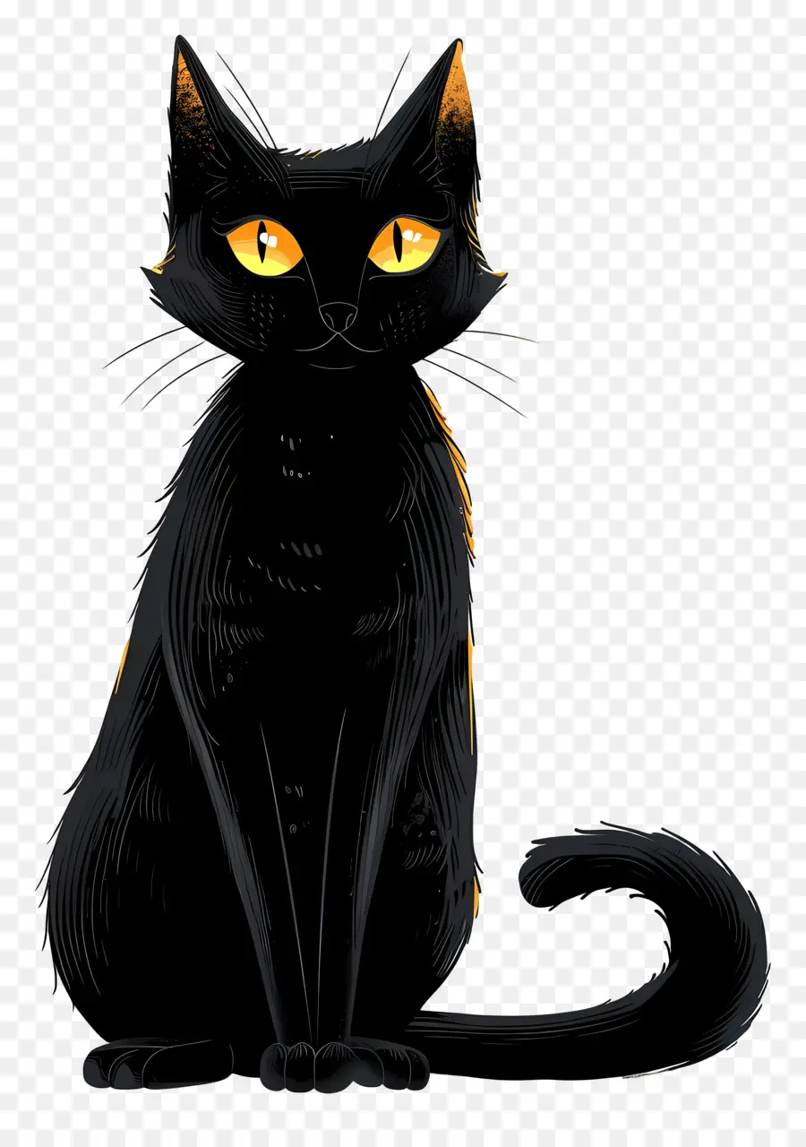 Chat Noir，Animal De Compagnie PNG