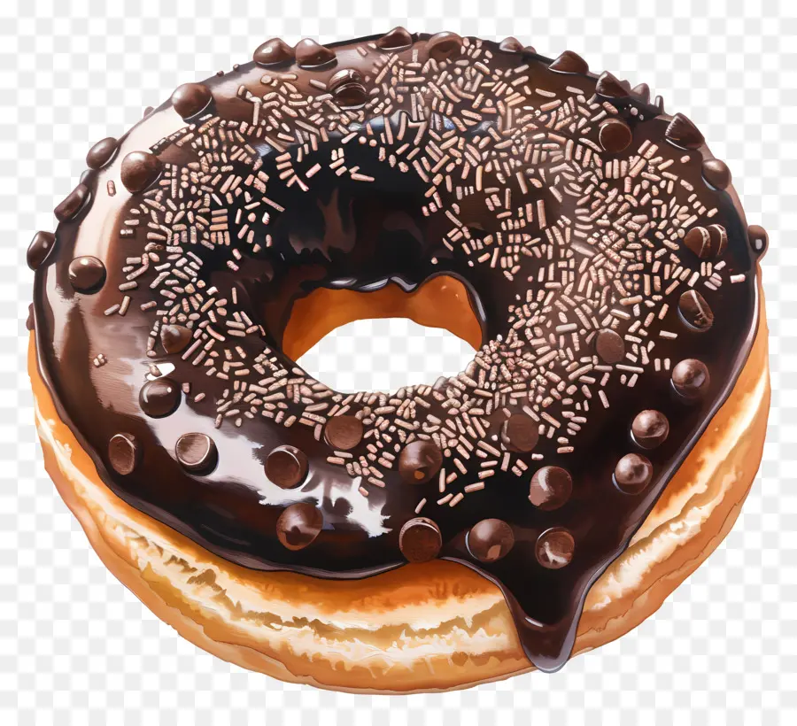 Donut，Beignet Au Chocolat PNG