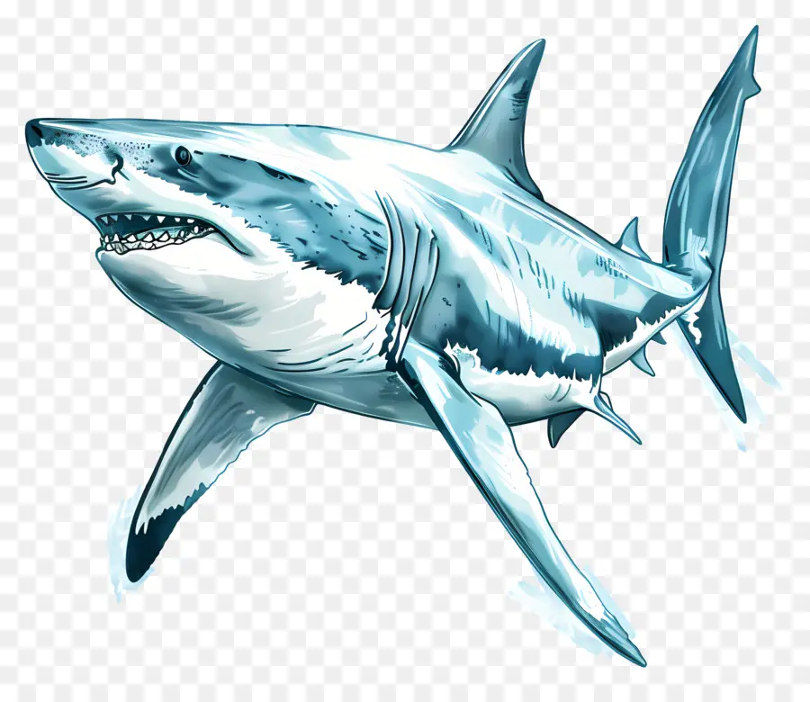 Requin，Requin Bleu PNG