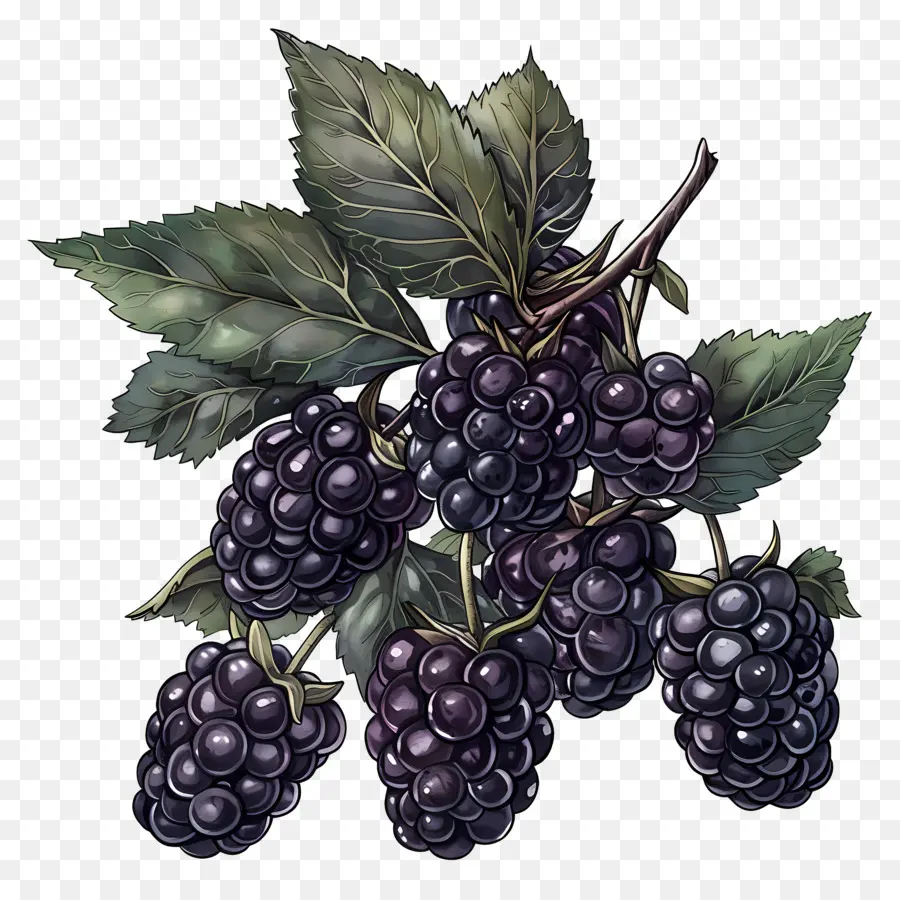 Blackberry，Baies Mûres PNG