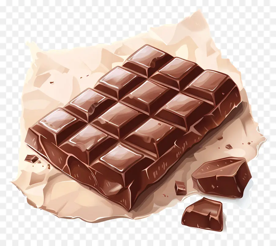Chocolat Au Lait，Barre De Chocolat PNG