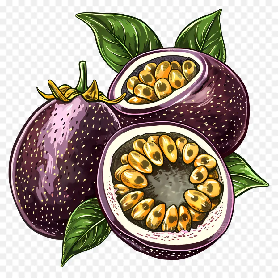 Fruit De La Passion，Feuilles PNG