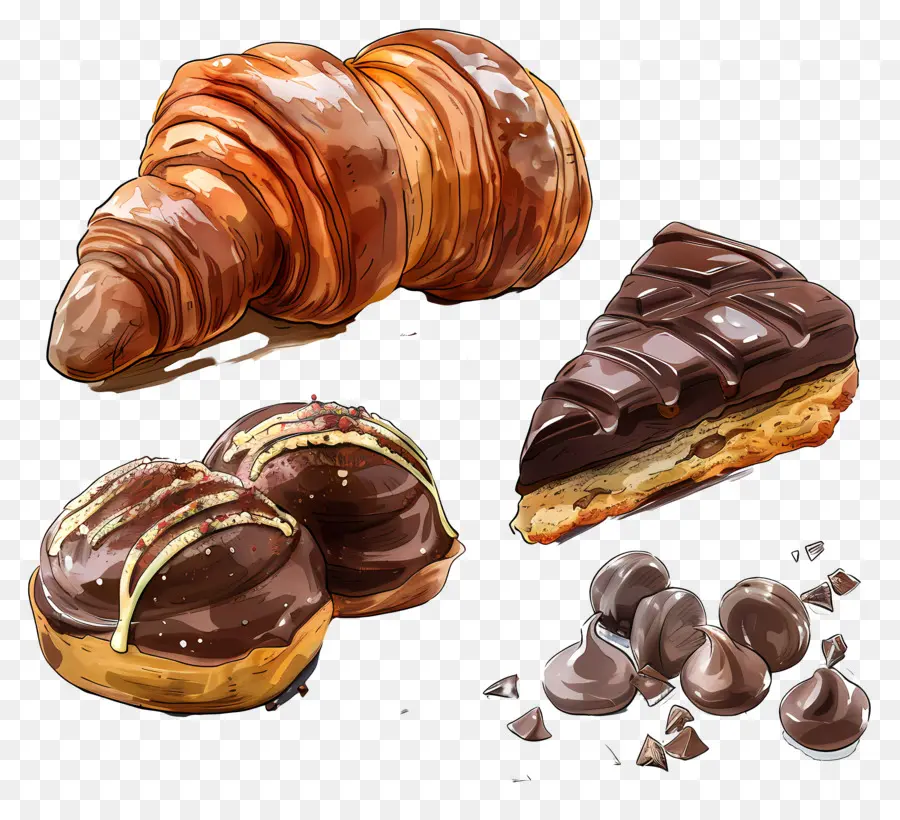 Chocolat Des Boulangers，Pâtisseries PNG