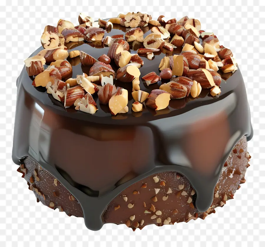 Gâteau De Lave Aux Noix，Gâteau Au Chocolat PNG