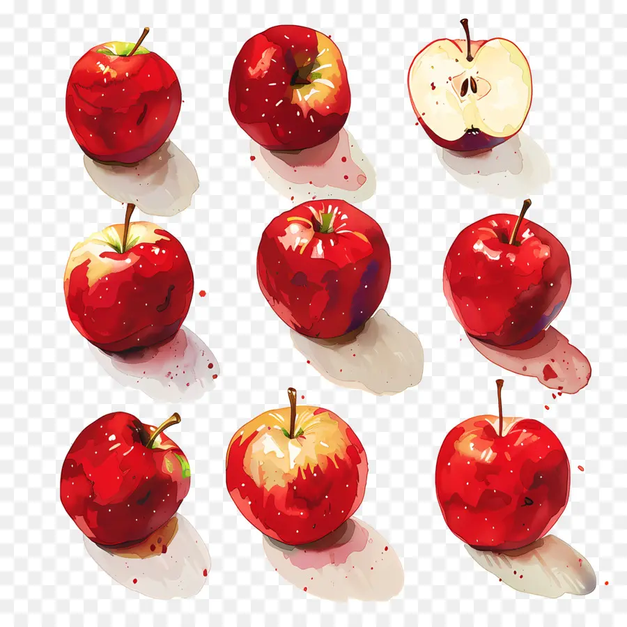 Pommes，Pommes Rouges PNG